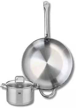 Elo Profi Citrin stainless steel frying pan 32 cm with stockpot 16 cm