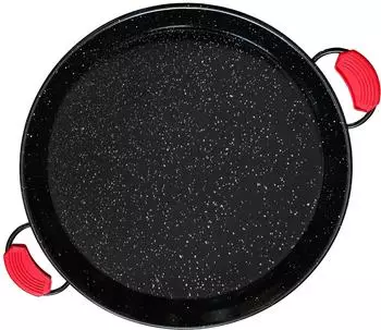Briebe Enamelled steel paella pan 42 cm Black PAN42