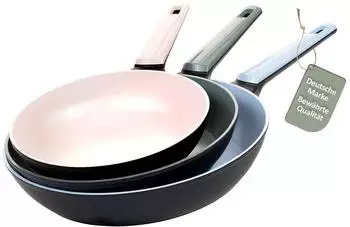 Genius Cerafit Pfannen-Set Pastell Edition Pfannen set 3 tlg. 20+24+28 cm