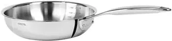 Cristel Stainless steel pan Castel'Pro Fix 24cm