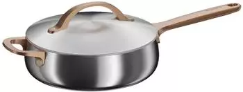 BergHOFF Home Sautépfanne 24cm 3,2L Edelstahl mit Deckel, Rosegold (9800022)