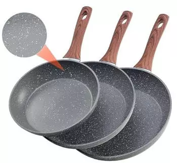 VEVOR Bratpfannen-Set 3-tlg. Aluminium Antihaftbeschichtet 250/280/325mm (ASL004-3)