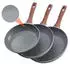 VEVOR Bratpfannen-Set 3-tlg. Aluminium Antihaftbeschichtet 250/280/325mm (ASL004-3)