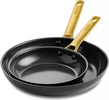 GreenPan Padova Reserve Bratpfanne 2-er Set, Schwarz Schwarz