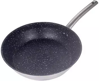Michelino Bratpfanne &Oslash;24cm Serie Ilias Edelstahl geeignet f&uuml;r alle Herdarten (HTX-46511)