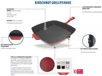 Elo Grillpfanne "Gusseisen Pfanne &Oslash; 28 cm" Gusseisen 1 tlg. Au&szlig;en emailliert