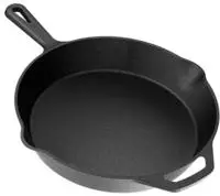 Yashe Gusseisenpfanne Yffra26005, 26 Cm, 3 L, Schwarz