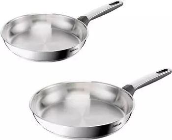 Tefal Pfannen-Set Emotion+ Edelstahl 2-tlg. &Oslash; 24/28 cm