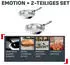 Tefal Pfannen-Set Emotion+ Edelstahl 2-tlg. Ø 24/28 cm