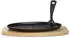 Echtwerk Servierpfanne Oval Gusseisen mit Grillstreifen & Servierbrett, 4er-Set (95726657-0)