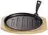 Echtwerk Servierpfanne Oval Gusseisen mit Grillstreifen & Servierbrett, 4er-Set (95726657-0)