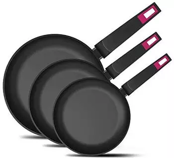 Taurus Best Moments Pfannen-Set 18+22+26cm, Schmiedaluminium, Antihaft (KPA4018+KPA4022+KPA4026)