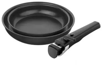 ZWILLING Bratpfannenset Aluminium 3-tlg. &Oslash; 28 cm Schwarz