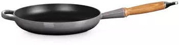 Le Creuset Signature Bratpfanne mit Holzgriff 26 cm FLINT