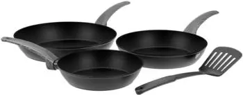 Gr&auml;we Aluminium-Pfannenset 3-tlg. &Oslash;20/24/28cm induktionsgeeignet, PFAS-frei (4010094024017)