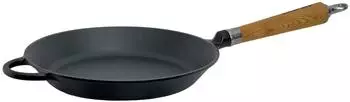 Ronneby Maestro Bratpfanne flach mit Holzgriff & Gegengriff &Oslash; 28 cm