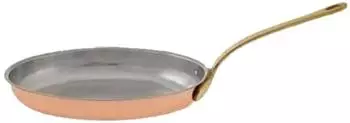 ich-zapfe Bratpfanne Kupfer Messing Klein Oval &Oslash; 23 cm