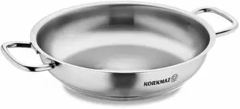 Korkmaz Bratpfanne Proline Paella 18/10-Edelstahl 8L ø 40 cm