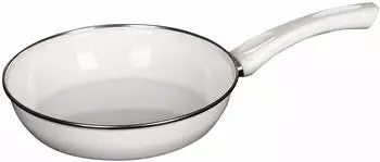 Riess Pfanne Emaille Ceramic Glas &Oslash; 24 cm Wei&szlig;