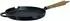 Ronneby Maestro Grillpfanne rund Metallgegengriff Eichholzgriff Ø 28 cm Schwarz
