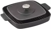 Hanseatic Grillpfanne "hanseatic" Gusseisen 2 Stk. tlg. inkl. Steakpresse und