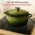 Alpina Dutch Oven Gusseisen 3,8L Ø24cm grün (8711252502540)