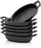 BBQ-Toro Servierpfännchen Set 6-er Pack, Gusseisen, oval 20x9,5cm (PAN01)