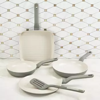 BergHOFF Leo Balance Pfannenset 4-teilig Aluminium Keramik-Antihaftbeschichtung Induktion (3950442)