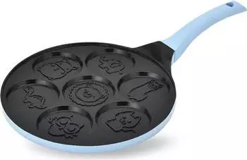 Maestro CUTE Pfannkuchenpfanne 26cm, Aluminium, schwarz/blau (MR-1222-C)