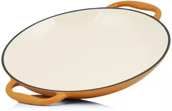 Mahlzeit Paella Pfanne emailliert, Gusseisen, &Oslash; 35cm, Sunny Orange (PAN22Eo)