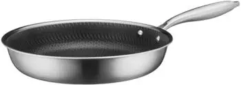 Mäser Hestia Bratpfanne 28cm, Edelstahl keramikbeschichtet, silber/schwarz