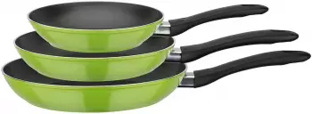 GSW Nova Pfannen-Set 3-tlg. gr&uuml;n, Aluminium, Antihaft, Induktion (20/24/28cm)