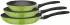 GSW Nova Pfannen-Set 3-tlg. grün, Aluminium, Antihaft, Induktion (20/24/28cm)