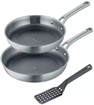 Berndes Tricion Resist Pfannen-Set 24+28cm, Edelstahl, Antihaftbeschichtung (299028)