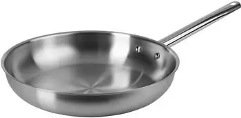 ONVAYA Bratpfanne Edelstahl 32 cm unbeschichtet backofenfest