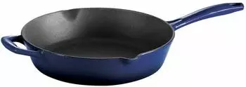 Tramontina Bestow Bratpfanne 25 cm Gusseisen emailliert Induktion Blau