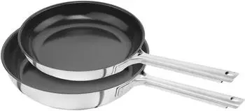 ZWILLING TrueFlow Bratpfannenset 2-tlg 18/10 Edelstahl