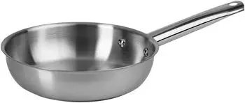 ONVAYA Bratpfanne 20 cm Edelstahl Silber