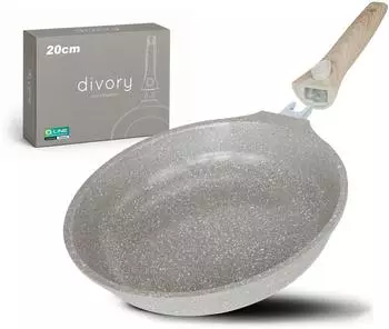 Divory Bratpfanne 20 cm 1,2 l Aluminium Keramik