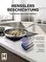 HENSSLERS Premium Bratpfanne 24 cm 2-tlg. Silber/Grau Edelstahl