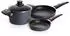 Woll Diamond Lite Hochrandpfanne 4-tlg. 20/24 cm 2,5 l schwarz