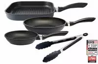 Elo Pfannen-Set "Alucast 4 teilig" Aluminiumguss Set, je 1 Bratpfanne &Oslash; 20/24,...