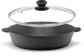 Brizoll Grillpfanne 30 cm schwarz Gusseisen