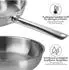 ONVAYA ® Bratpfanne 24 cm silber/grau Edelstahl