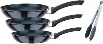 GSW Temptura Plus Pfannenset 3-tlg. 28 cm schwarz