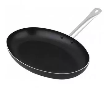 CS Kochsysteme SOLARIS PRO Fischpfanne 26 × 4,5 cm silber/schwarz