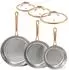 LuxusKollektion Bratpfannen-Set 3-teilig, Edelstahl Tri-Ply, 20/24/28cm mit Deckel