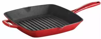 Tramontina Bestow Grillpfanne Gusseisen emailliert, rot, 27cm (31700/211)