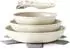 Redchef Pfannenset 6-teilig, Keramik-Antihaft, Induktion, beige, 20/24/28cm, abnehmbarer Griff