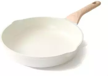 LuxusKollektion Keramik-Bratpfanne 28cm Antihaft, Induktion, wei&szlig;